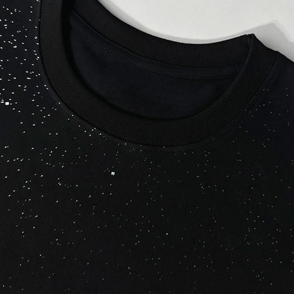 Trapwear Aesthetic piece – Mens T Shirt Shining Starry Sky Casual Interesting Printed T