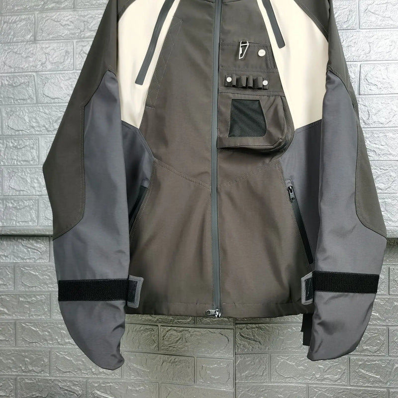 New 2023 Men Under My Car Parka All Track Zipper Casual Mess Inside Windbreaker With Hoody Trench Jackets Coat Outdoor  #A07