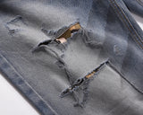 washed hole patchwork frayed blue baggy jeans mens straight y2k ripped pantalones hombre denim pants streetwear loose cargos utility cargo pants