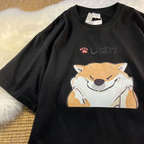 Gothic Graphic tee – Japanese New Summer Pure Cotton Cartoon Printed Short Sleeve