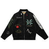 graphic outerwear featuring kanye co branded commemorative high quality heavy industry fully embroidered cotton winter jacket for men and women design – premium quality jacket for men