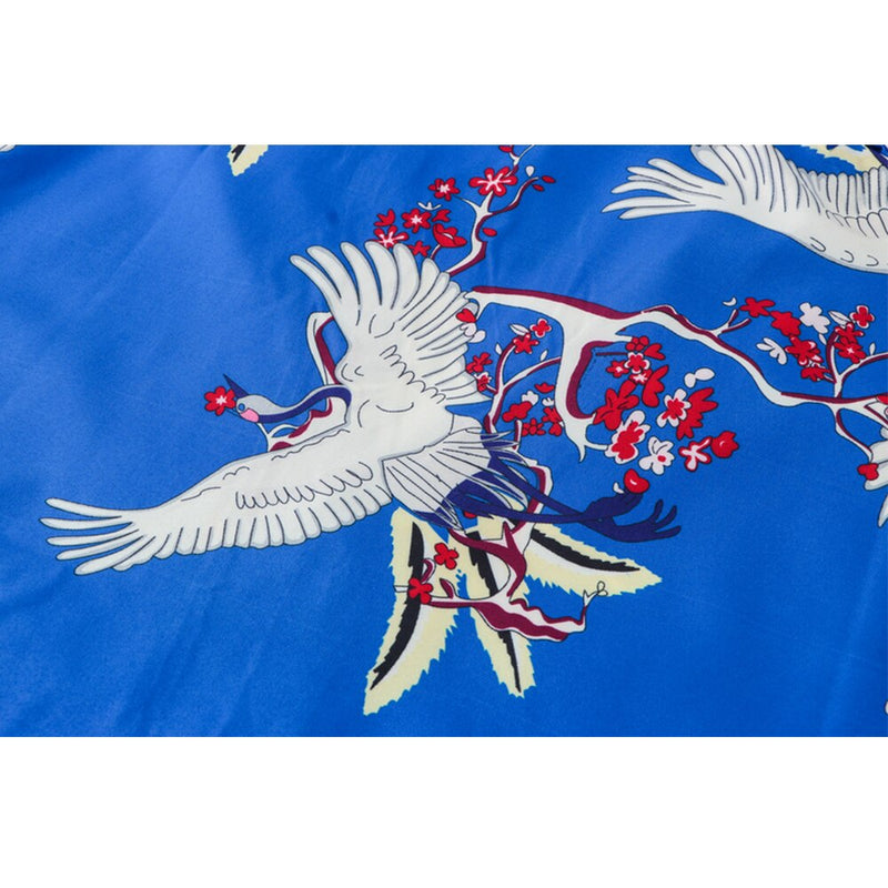 "Blue Crane" Unisex Men Women Streetwear Graphic Shirt Daulet Apparel