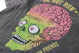 Y2k Aesthetic print tee – Men Punk T Shirt Hip Hop Funny Brain Zombie Print Distressed