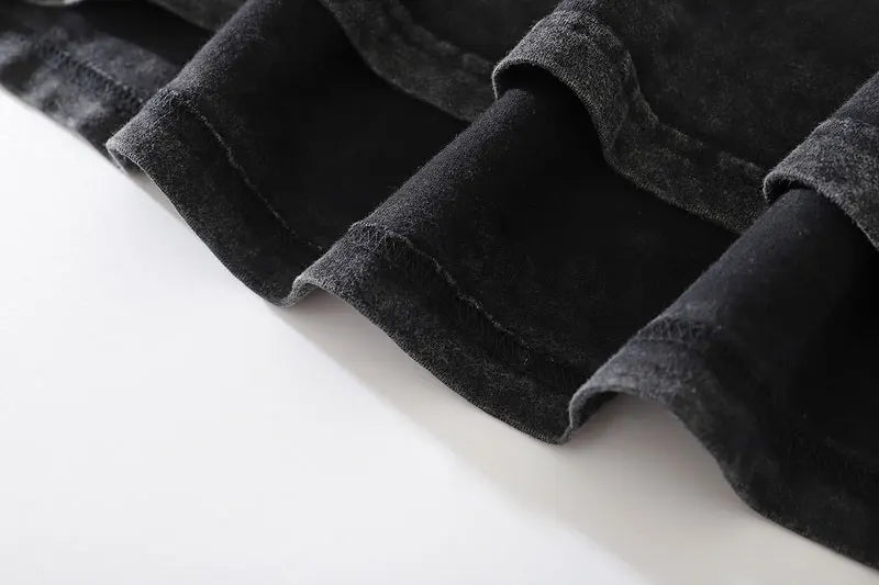 Harajuku Oversized Shirt – Distressed Oversize T Shirt Streetwear Japanese Anime Eyes P – Urban Streetwear for Men & Women