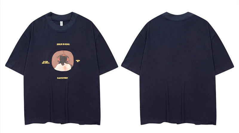 Sadcore Oversized shirt – Frog Drift Fashion Streetwear Kanye West Loose Oversized Jes