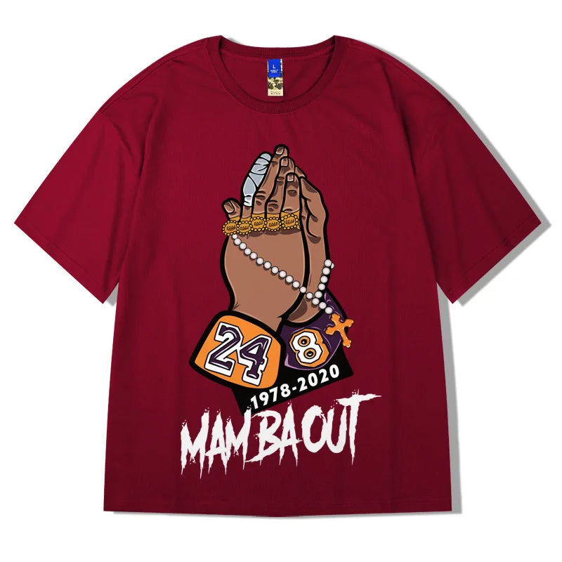 Anime Oversized shirt – R I P Mamba T Shirt Men Cool Summer Short Sleeve Tshirts Vin