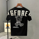 Cyberpunk Melting smiley – High Texture 2023 New Mens Fashion Letter Printed Bear Rhine
