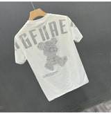 Cyberpunk Melting smiley – High Texture 2023 New Mens Fashion Letter Printed Bear Rhine