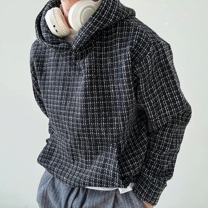 bold graphic pullover, layered streetwear look, soft knit pullover with flame design, y2k fashion statement