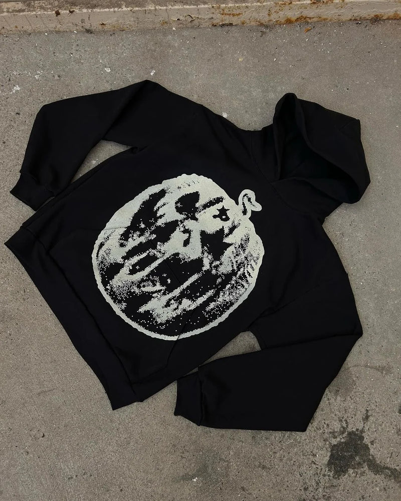 techwear flame hoodie for men with heavyweight knit, cold season layering fit, ideal for men’s fashion and seasonal streetwea