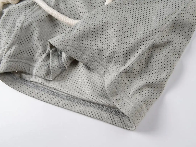 New 2023 Novelty High Comfortable Billionaire Studios Mesh Skateboard Street Cotton Casual Shorts Kanye Hip-hop Parkour #529