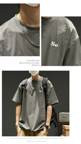 Trapwear Crying character – Summer Mens Embroidered Short Sleeve T Shirts 2024 New Oversized
