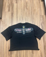 Y2k Vintage t-shirt – Y2K American Retro Hip Hop Casual Short Sleeve Cross Letter