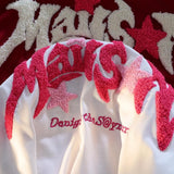 Vaporwave Aesthetic print tee – Cartoon 3D Letter Flocking Embroidery Hip Hop T Shirts Unise