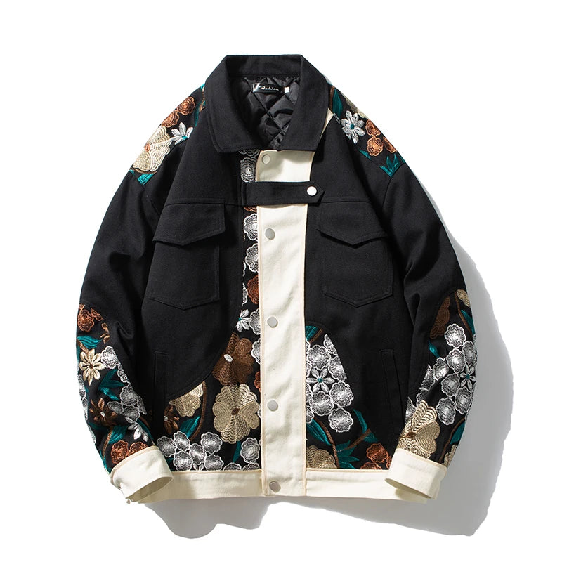 fashion print 4206f3 casual - everyday essential oversized urban hip high unisex graphic style quality premium image wear design men-flowers-print-cotton-twill-winter-casual-jacket-slim-fit-design-streetwear-women-denim-jackets-retro-style-cowboy-outerwear style material fit streetwear hop streetwear design ID 7707d