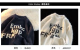 varsity knit sweater with retro streetwear styling for fall and winter outfits, ideal for men’s fashion and seasonal streetwe