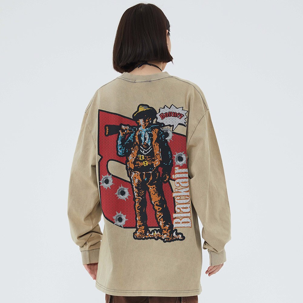 "Smoked" Unisex Men Women Streetwear Graphic Sweatshirt Daulet Apparel