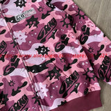 Towel Embroidered Cartoon Camouflage Glo Gang The Glory Full Zip Hoodi