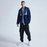 Parka fleece urban graffiti hooded oversized