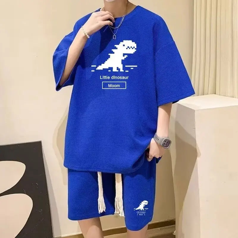Cyberpunk Aesthetic piece – Summer Man Tracksuit Cartoon Streetwear Hip Hop Rock Casual