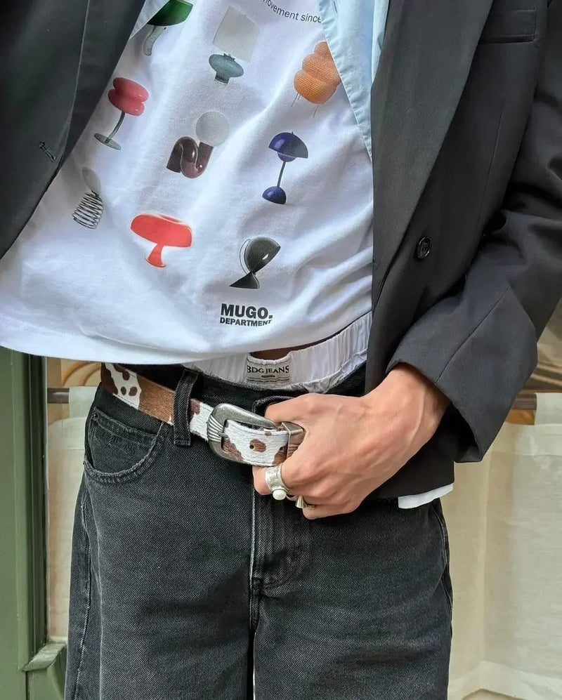 Vaporwave Static Tee – Emoji Field Graphic with Glitch Font