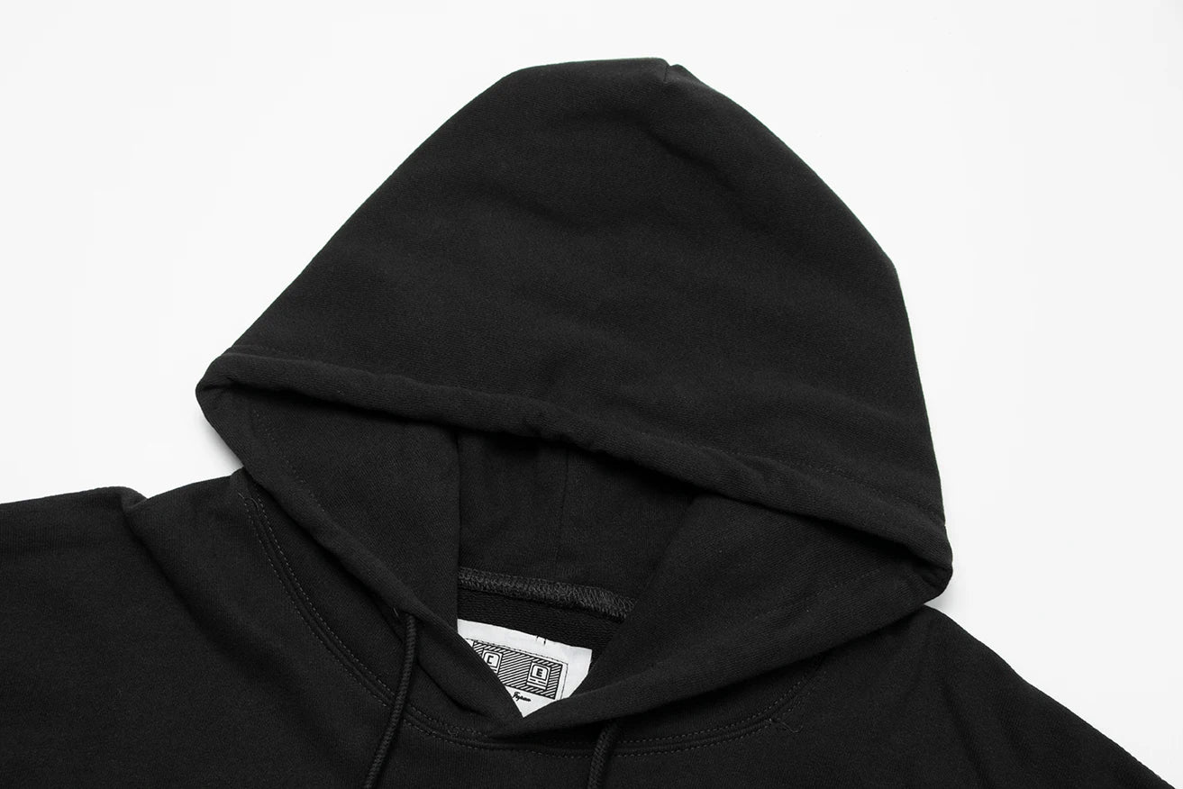 Digital warrior hoodie with tactical armor-inspired textures