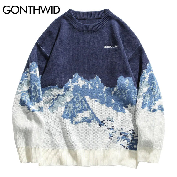 oversized flame jumper with bold print, ideal for photo-ready Y2K streetwear layering, street fashion menswear trend for seas