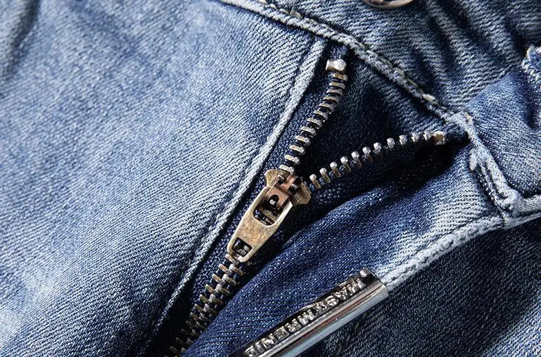 high 2023 new classical pirate metal skull bone luxurious embroidered jeans cotton denim pants comfort casual jeans 28 38 204 unique jeans style 6102
