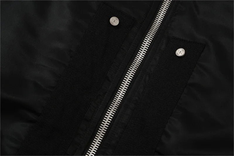 undermycar 2023 new high street fashion brand quality multi pocket flight jacket cotton coat black nan streetwear photo styli - variant style 719a6a for streetwear fashion