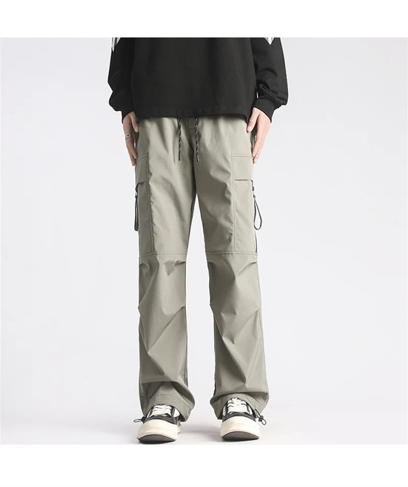 autumn mens cargo pants casual hip hop multi pocket trousers streetwear techwear sweatpants functional baggy pantalones hombre unique joggers style 215