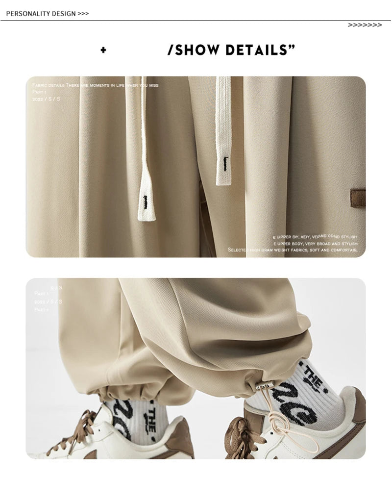 2024 new y2k straight gym pants mens korean fashion sportswear drawstring wide leg sweatpants casual baggy vintage trousers unique joggers style 3348
