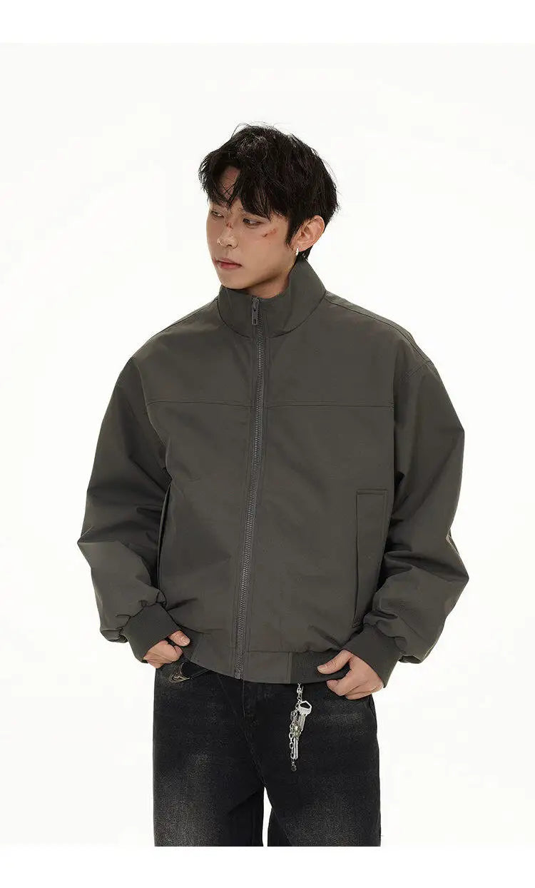 bold graphic winter coat, unisex street style, men's streetwear fashion, trendy oversized fit, urban techwear design, modern 