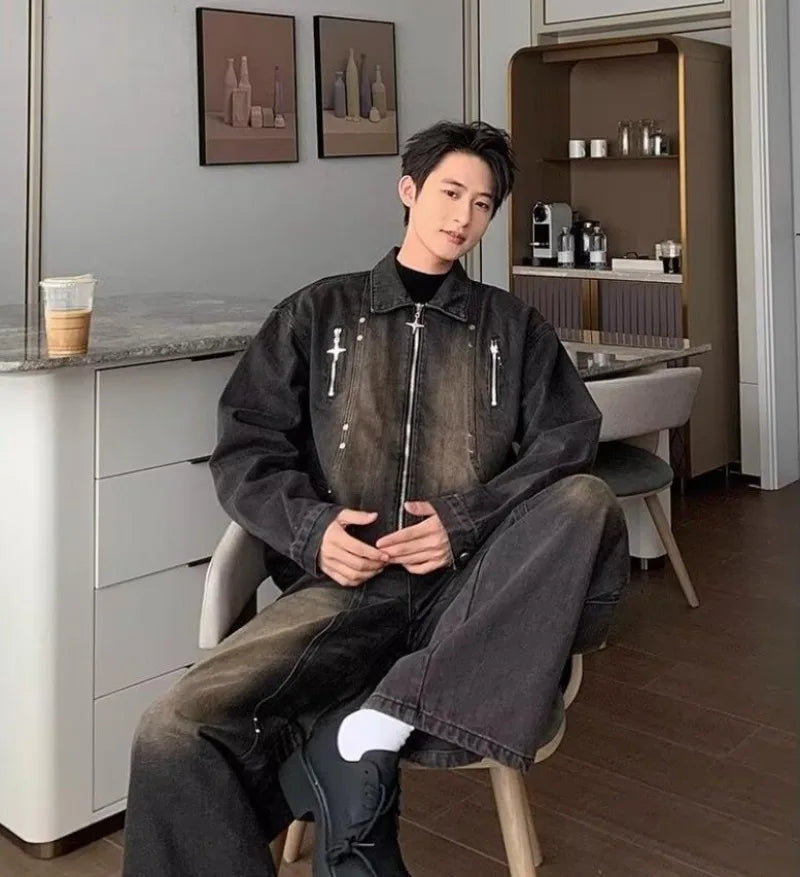 graphic winter jacket, 2025 streetwear trend, cool weather