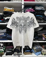 Harajuku Vintage print – Street Y2K New Gothic Printed Cotton T Shirt Men Harajuku Hi
