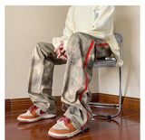2023 outdoor side zipper camouflage baggy men cargo tracksuit pants overalls hip hop women sport long trousers spodnie dresowe unique cargo style 4245
