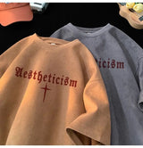 Gothic Broken heart – American Summer Trendy Men And Women Loose Personality Lette