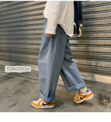 men wide leg jeans loose straight baggy denim pant mens womens streetwear skateboard pants oversized hip hop casual trousers unique jeans style 1100