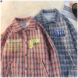 oversized fit image urban casual wear quality graphic everyday print streetwear style essential high hip fashion - unisex american-retro-plaid-jacket-korean-trend-couple-jackets-embroidery-design-unisex-outerwear-loose-plus-size-mens-coat design premium material style hop 21530d streetwear design ID 85143