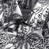 New 2021 luxury Men Classic Sketch jungle Leopard Fashion 50% Silk Casual Shirts Shirt high quality Pocket Short sleeves #A47