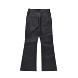 men japanese streetwear fashion vintage hip hop punk gothic cleanfit black coated flare pant man trousers unique default style 1378