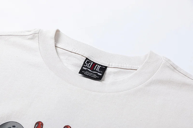 Vaporwave Streetwear – New Saint T Shirts Men Woman High Quality Casual Loose Angel – Urban Streetwear for Men & Women