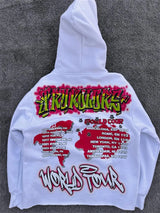 Y2K Pullover Hoodie Long Sleeved Oversize Vintage 3D Printed Clothing