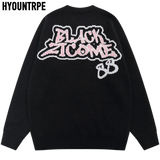 mens hip hop sweater spider knitted pullover o neck jumper fashion punk streetwear harajuku y2k jumpers casual loose sweaters trendy hip hop style outerwear, oversized graphic print design, aesthetic street look hoodie