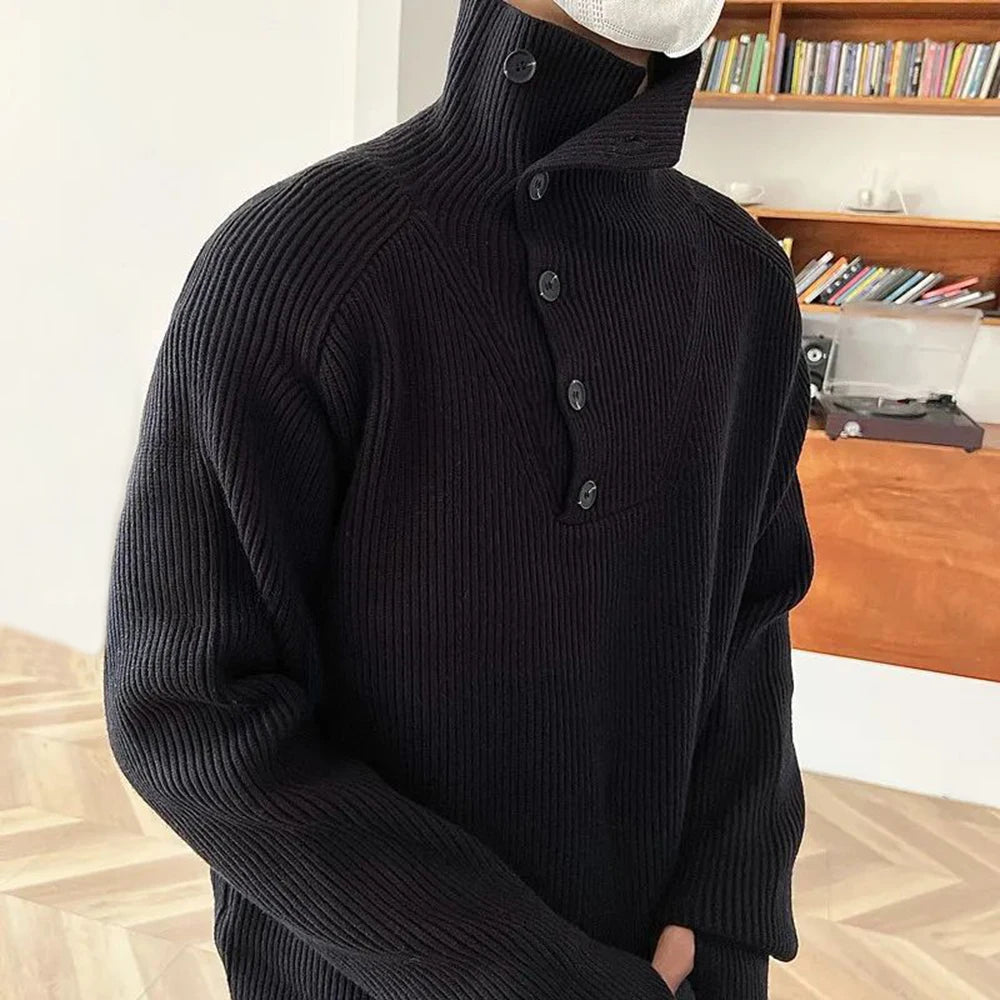 grunge fire sweater, streetwear drip, cozy knitwear for men, oversized grunge aesthetic winter top