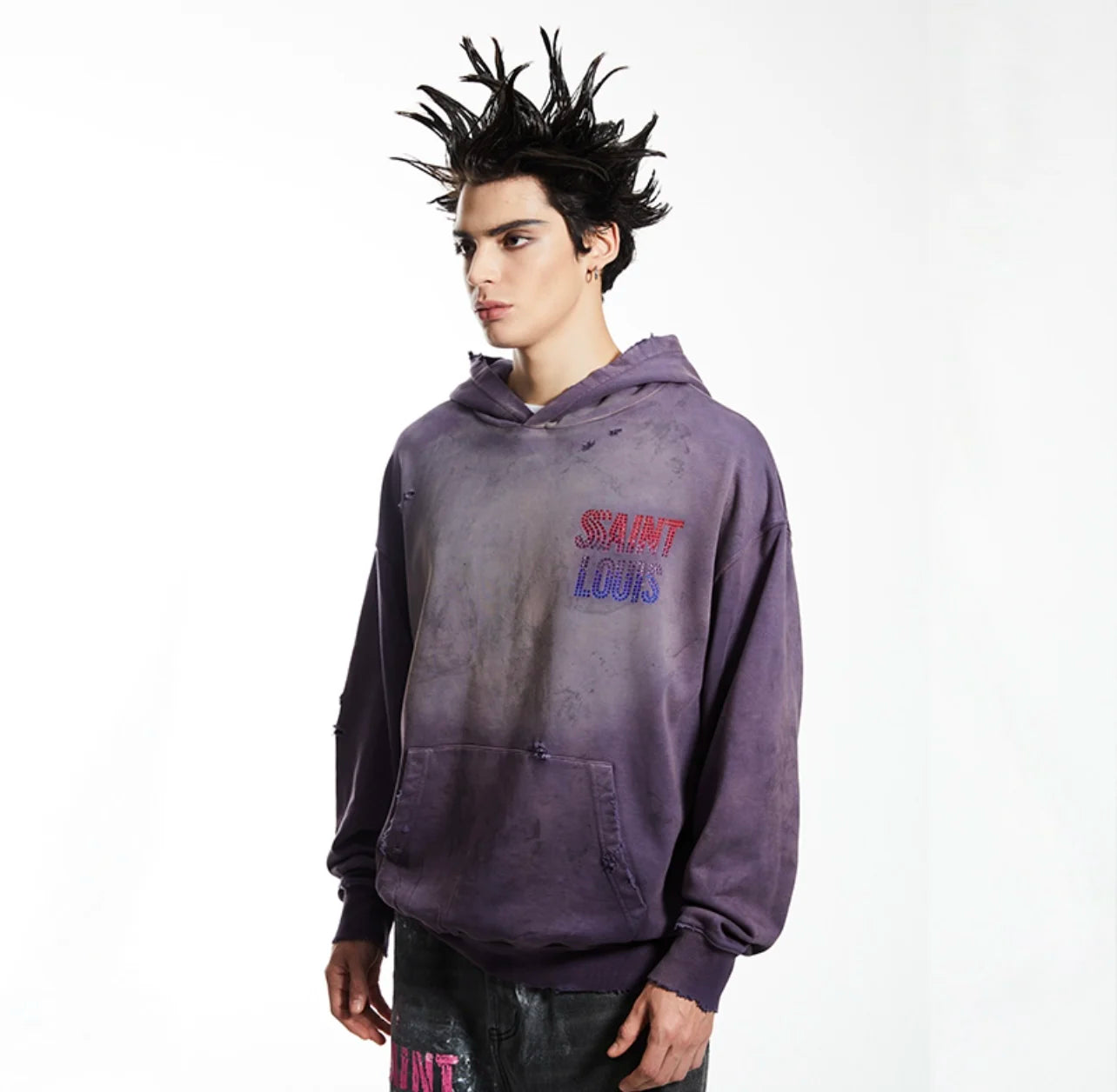 Urban hustle hoodie with bold rap-inspired statement