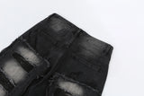 fashion distressed washed wtih moustache effect denim jean pants mens casual straight trousers streetwear hip hop joggers pants unique joggers style 2345