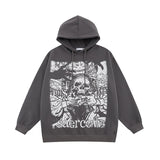 sadcore vintage anime featuring 2023 retro streetwear harajuku hoodie sweatshirt skull graphic cotton hoodies mens hip hop punk thick hooded pullover unisex