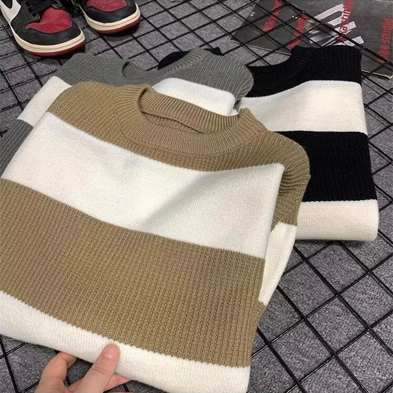 bold fire sweater, layered fit piece, aesthetic soft knit grunge sweater for cozy streetwear