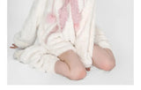 Harajuku Sweet Thicknecked Bow College Coat Woman Zip Up Hoodie Sailor
