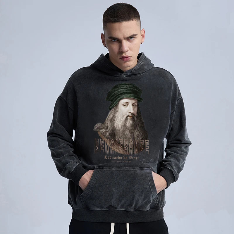 gothic chrome print featuring rainbowtouches washed hoodies men fashion high street graphic vintage hip hop mens hoodie street unisex original design